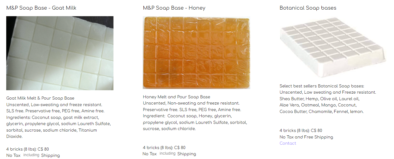 Melt soap